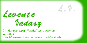 levente vadasz business card